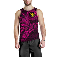 Hawaii Tank Top Polynesian Kanaka Map Hawaiian Men's Tank Top - Pink - TT Style - Polynesian Pride