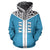 Fiji Tapa Zip Hoodie Fiji Flag A6 - Polynesian Pride