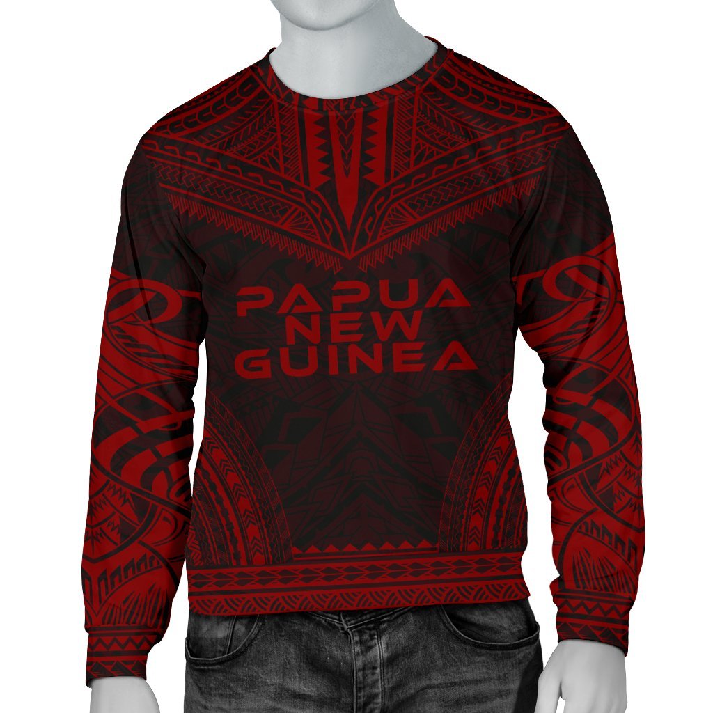 Papua New Guinea Sweater - Polynesian Chief Red Version Unisex Red - Polynesian Pride