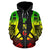 Papua New Guinea Polynesian All Over Zip up Hoodie Reggae Tattoo - Polynesian Pride