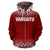 Vanuatu Polynesian Zip up Hoodie Red Fog - Polynesian Pride
