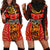 Anzac Lest We Forget Poppy Women Hoodie Dress New Zealand Maori Silver Fern - Australia Aboriginal Red - Polynesian Pride