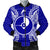 Yap Polynesian Men's Bomber Jacket Map Blue Blue - Polynesian Pride
