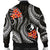 Yap Micronesian Men Bomber Jacket - Black Plumeria - Polynesian Pride