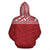 Poly All Over Zip up Hoodie Polynesian Red Version - Polynesian Pride