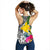Papua New Guinea Women's Racerback Tank White - Turtle Plumeria Banana Leaf - Polynesian Pride