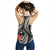 Guam Polynesian Women Racerback Tank - Black Plumeria - Polynesian Pride