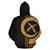 Vanuatu Polynesian Zip up Hoodie Gold Line - Polynesian Pride