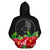 Yap Polynesian Zip Hoodie Black Hibiscus - Polynesian Pride