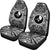 Yap Car Seat Cover - Yap Coat Of Arms Polynesian White Black - Polynesian Pride