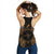 Yap Polynesian Women Tank Top Map Gold - Polynesian Pride