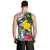 Papua New Guinea Men's Tank Top White - Turtle Plumeria Banana Leaf - Polynesian Pride