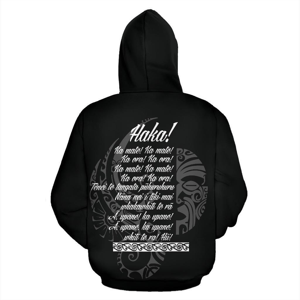 Haka Hoodie Maori Moko - Polynesian Pride