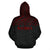 Samoa Polynesian All Over Hoodie Red Heartbeat Style - Polynesian Pride