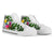 Papua New Guinea High Top Shoes White - Turtle Plumeria Banana Leaf - Polynesian Pride
