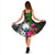 Nauru Midi Dress - Turtle Plumeria Banana Leaf - Polynesian Pride