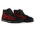 Vanuatu High Top Canvas Shoes - Red Tentacle Turtle - Polynesian Pride