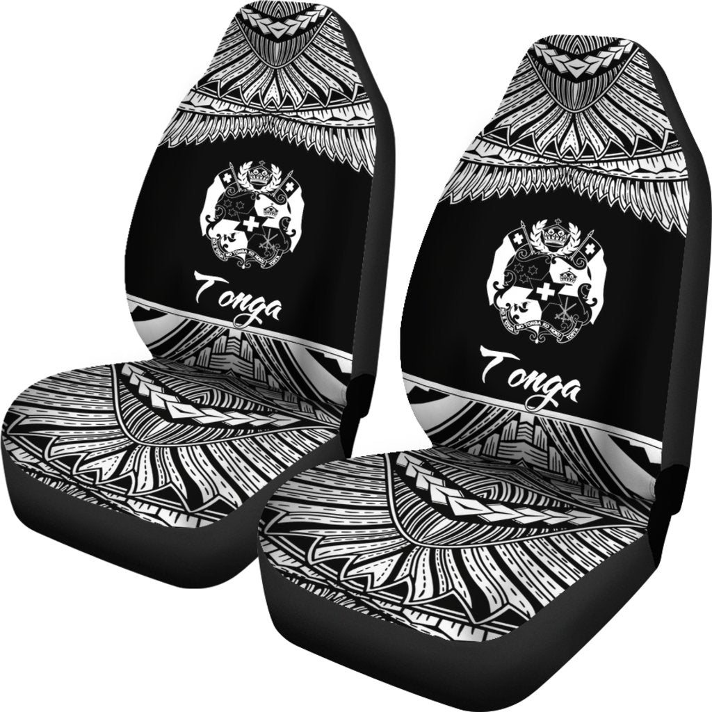 Tonga Polynesian Car Seat Covers - Pride White Version - Polynesian Pride