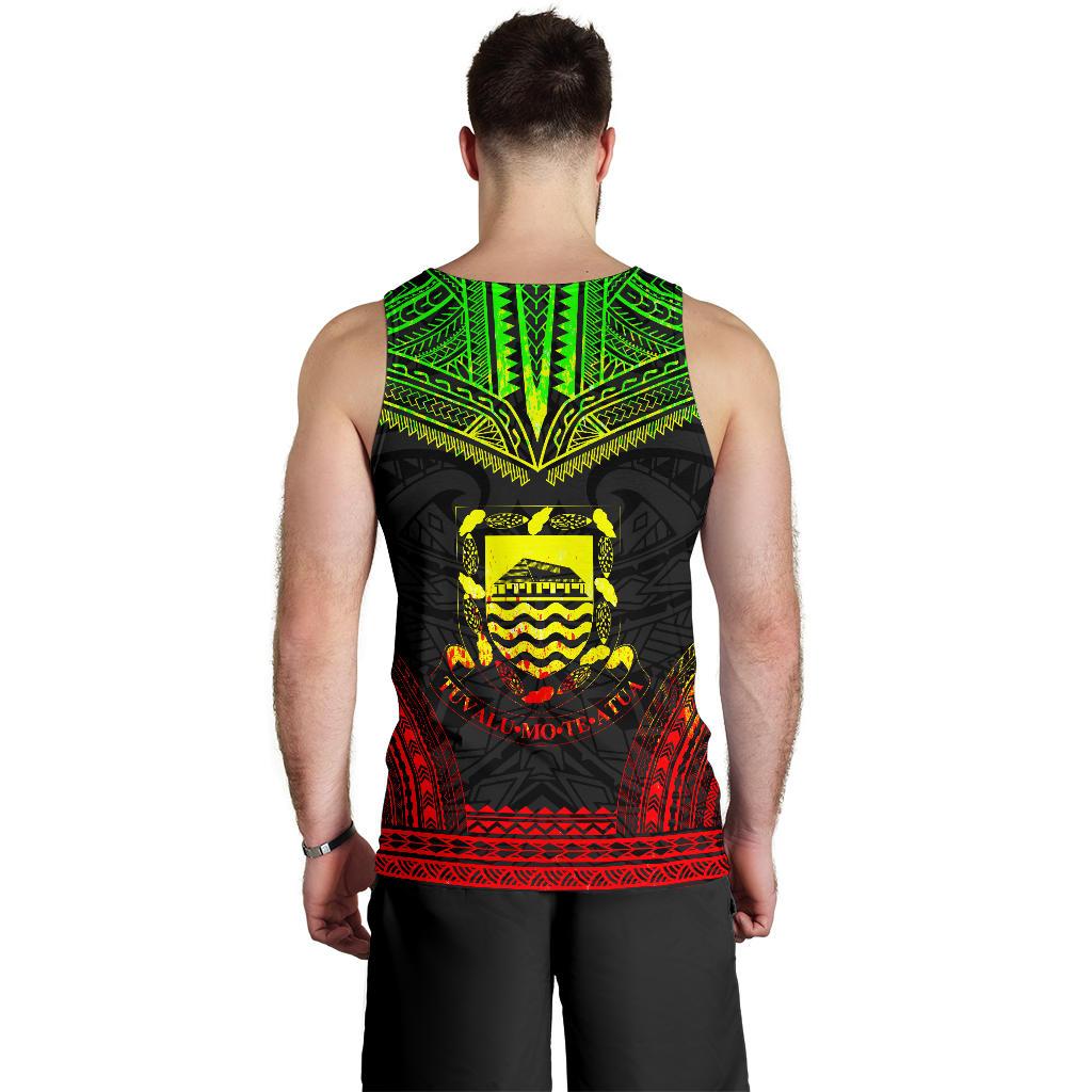 Tuvalu Men's Tank Top - Polynesian Chief Reggae Version - Polynesian Pride