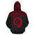 Vanuatu Polynesian Zip up Hoodie Red - Polynesian Pride