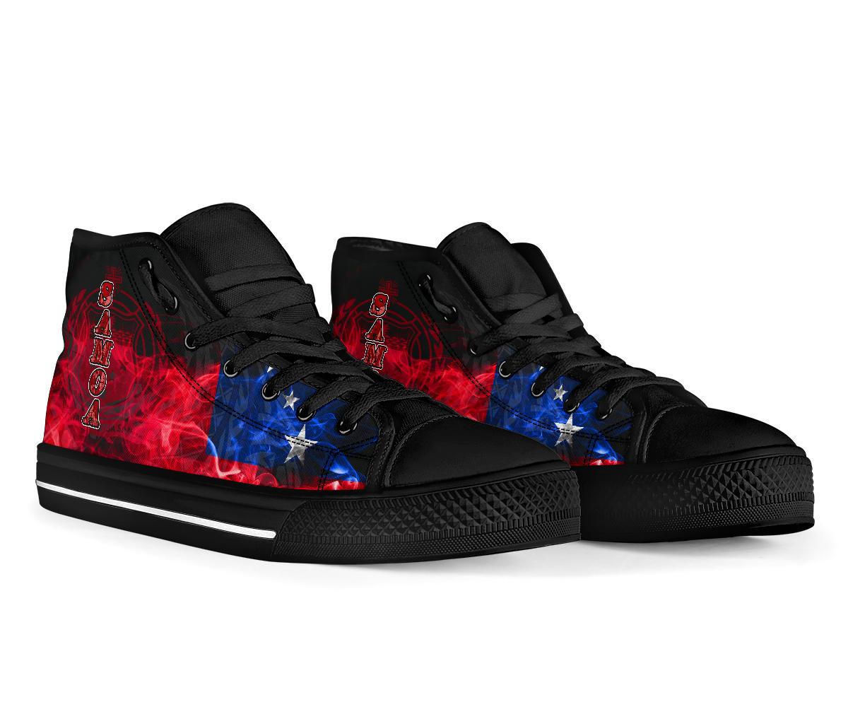 Samoa Polynesian High Top Shoes - Smoking Style - Polynesian Pride