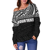 Polynesian Custom Personalised Shoulder Sweater - Black Style - Polynesian Pride