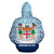 Fiji Tapa Zip Hoodie Fiji Coat of Arms Kingdom of Fiji - Polynesian Pride