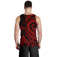 Nauru Men's Tank Top - Red Tentacle Turtle - Polynesian Pride