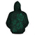 Zip up Hoodie Guam Family Turtles Map Polynesian Green - Polynesian Pride