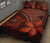 Hawaiian Turtle Plumeria Kakau Polynesian Quilt Bedding Set Red - Polynesian Pride