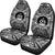 Vanuatu Car Seat Cover - Vanuatu Coat Of Arms Polynesian White Black - Polynesian Pride