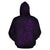 Zip up Hoodie Guam Family Turtles Map Polynesian Purple - Polynesian Pride