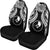 Yap Polynesian Car Seat Covers Pride Seal And Hibiscus Black - Polynesian Pride