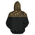 Poly All Over Zip up Hoodie Polynesian Gold Black Version - Polynesian Pride