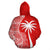Yap Polynesian Zip up Hoodie Coconut Tree Red and White - Polynesian Pride