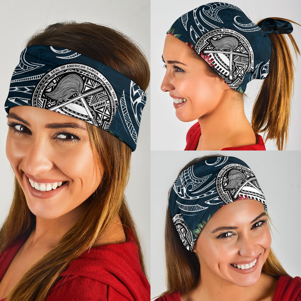 American Samoa Bandana Hibiscus Coat Of Arms Polynesian - Polynesian Pride