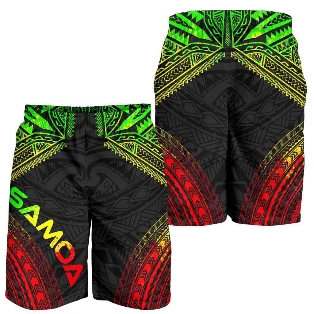 Samoa Men's Shorts - Polynesian Chief Reggae Version - Polynesian Pride