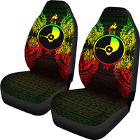 Yap Car Seat Cover - Yap Flag Map Reggae - Polynesian Pride