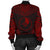 Yap Polynesian Chief Women'S Bomber Jacket - Red Version - Polynesian Pride