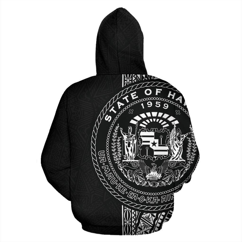 Polynesian Hawaii Hoodie White Line - Polynesian Pride