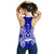 Vanuatu Polynesian Women Tank Top Map Blue - Polynesian Pride