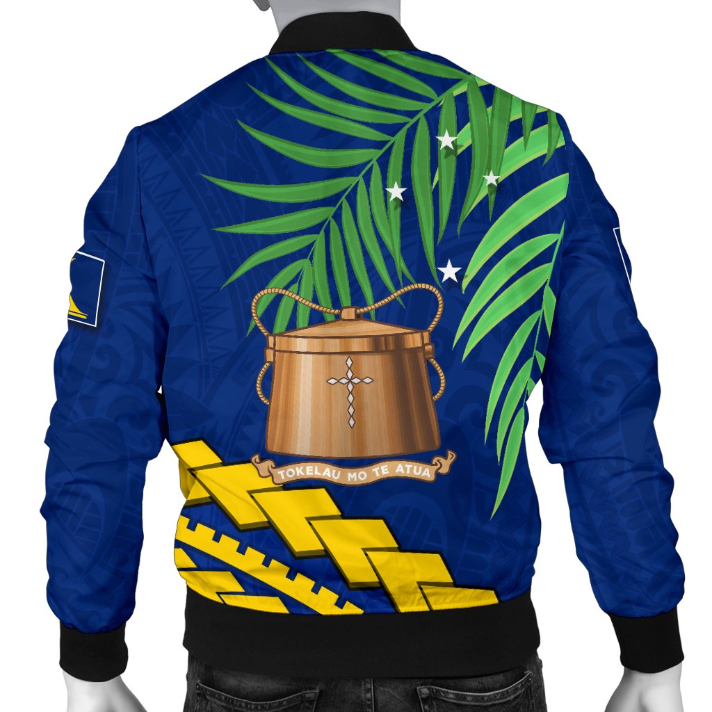 Tokelau Rugby Men Bomber Jacket Coconut Leaves - Polynesian Pride