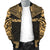 Vanuatu Polynesian Chief Men's Bomber Jacket - Gold Version - Polynesian Pride