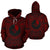 Yap ll Over Hoodie Yap Coat of rms Polynesian Red Black - Polynesian Pride