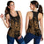 Vanuatu Polynesian Women Tank Top Map Gold - Polynesian Pride