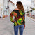 Samoa Polynesian Off Shoulder Sweater - Reggae Plumeria - Polynesian Pride