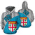 Fiji Tapa Zip up Hoodie Fiji Flag 03 Unisex Blue - Polynesian Pride