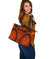 Polynesian Large Leather Totes - Guam Flag, Seal with Maui Moana Tattoo - Polynesian Pride