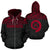 Vanuatu Polynesian Zip up Hoodie Red Unisex Red - Polynesian Pride