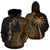 Yap Polynesian Hoodie Coconut Tree Gold Unisex Gold - Polynesian Pride